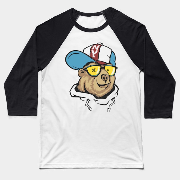 NY Bear Baseball T-Shirt by swaggerthreads